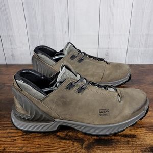 Ecco Mens Exohike GTX Brown Athletic Hiking Shoes Size 46 US Size 12-12.5